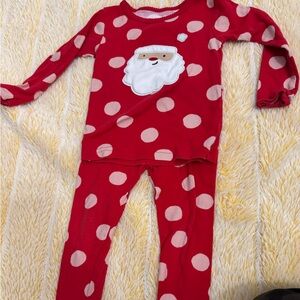 Carter's Red Santa Polka Dot Pajama Set